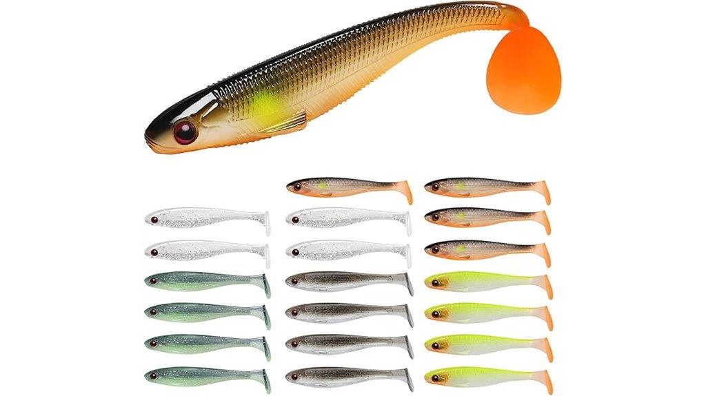 soft fishing lure set