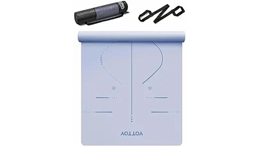 spacious non slip yoga mat