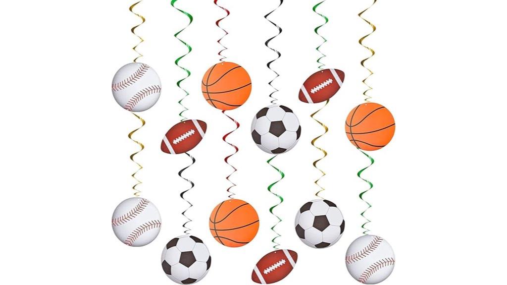 sports themed birthday decorations