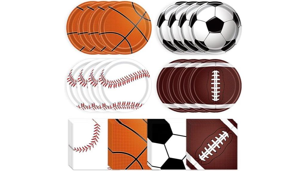 sports themed party supplies