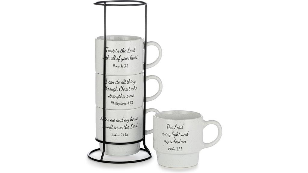 stackable coffee mug tower