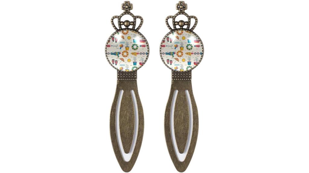 stainless steel bookmark set