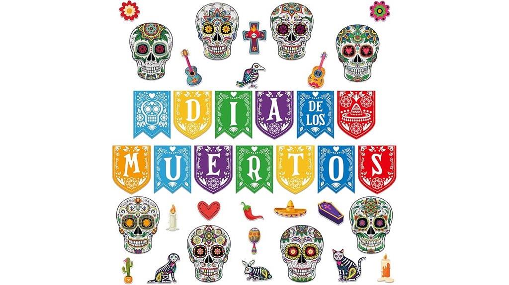 sugar skull party decorations