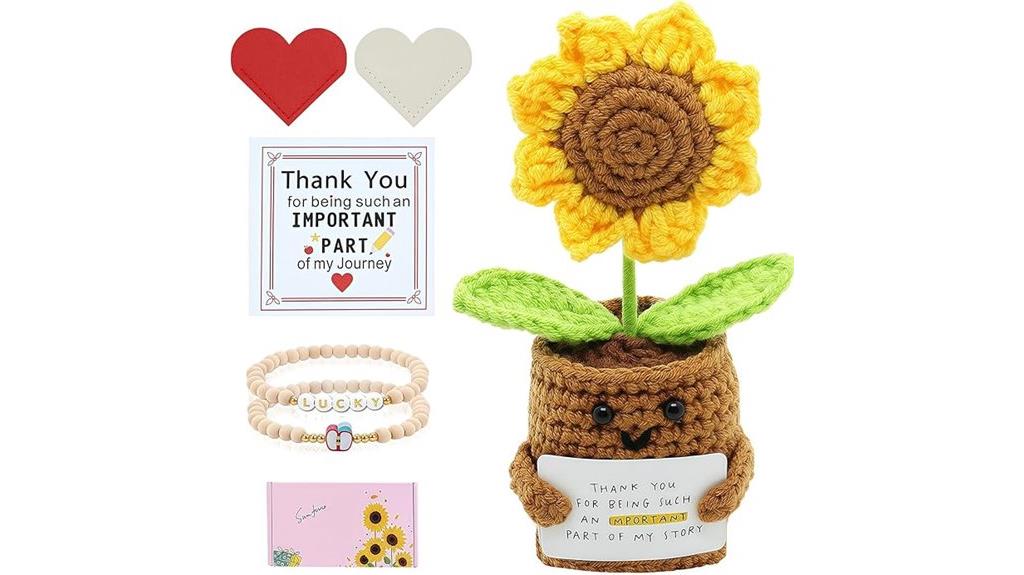 sunflower teacher gift set