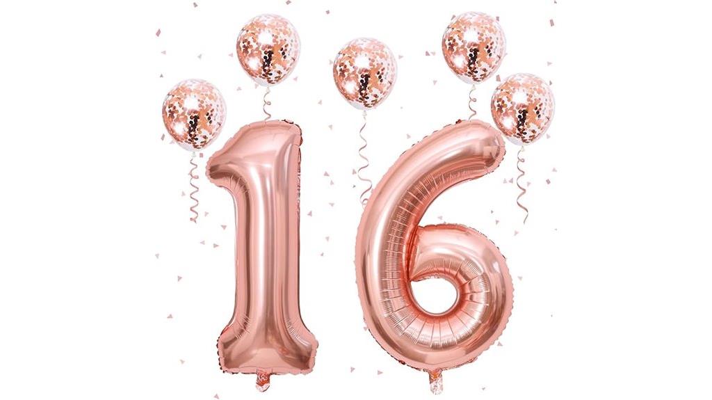 sweet 16 birthday balloons