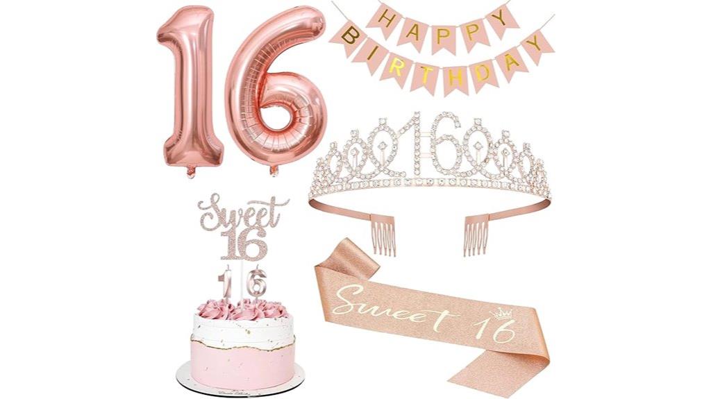 sweet 16 party supplies