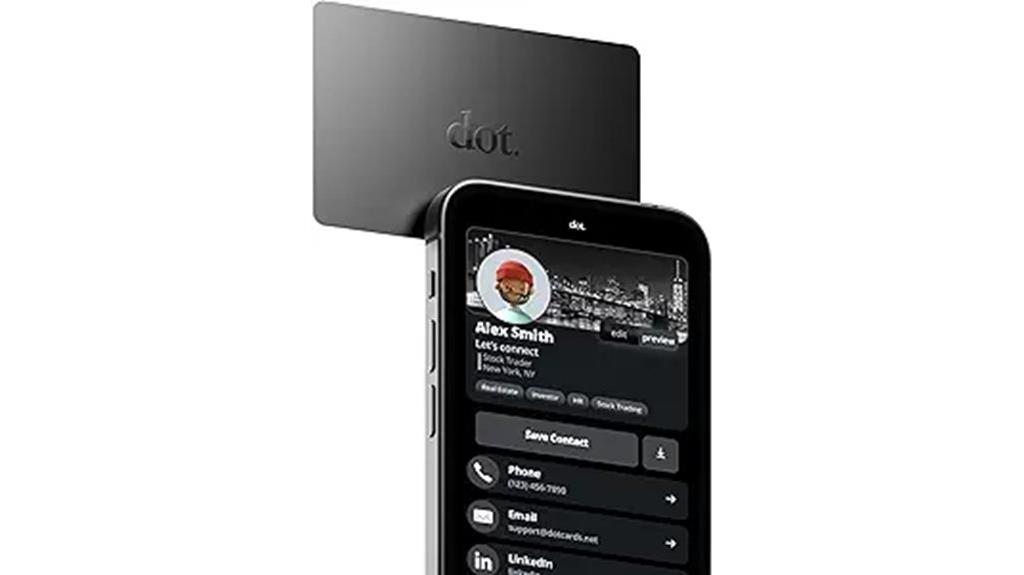 tap enabled digital business card