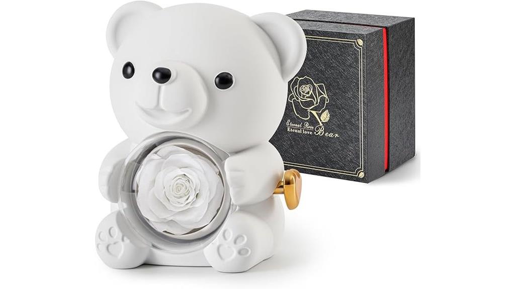 teddy bear with rose