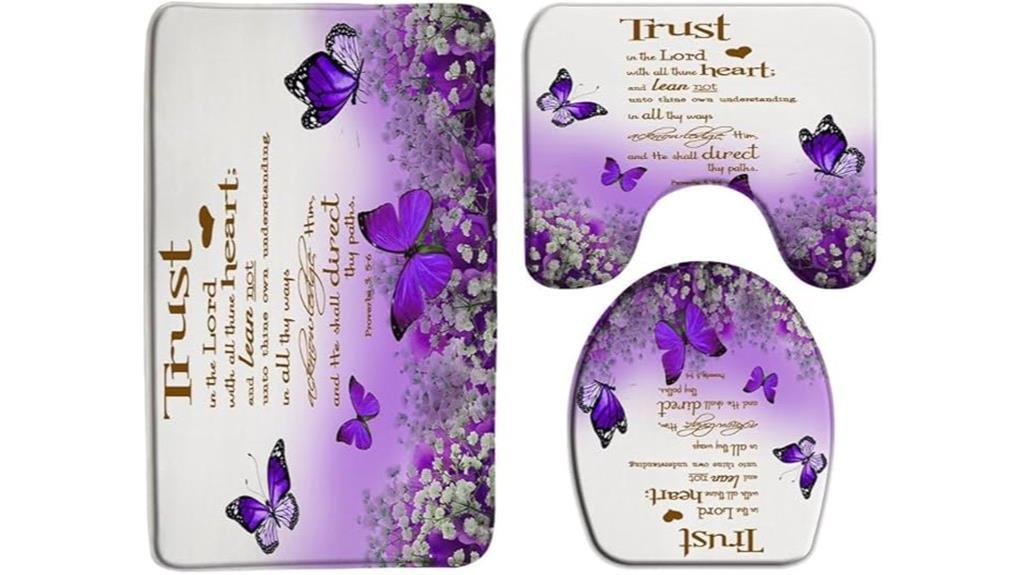 three piece bathroom quote set