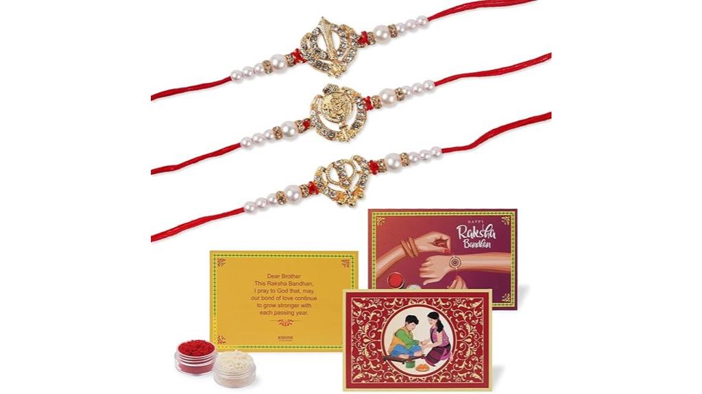three rakhi gift set