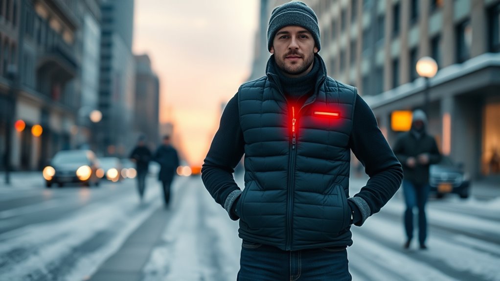 top men s heated winter vests