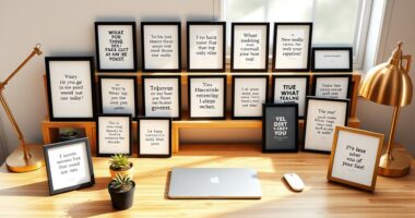 top motivational tabletop frames