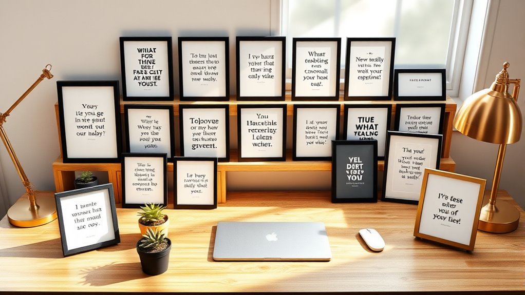 top motivational tabletop frames