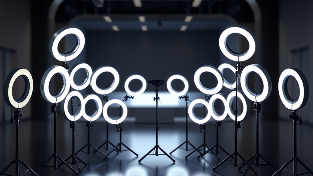 top ring light camera sets