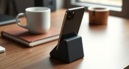 top table phone holder options