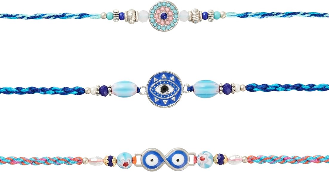 triple rakhi gift set