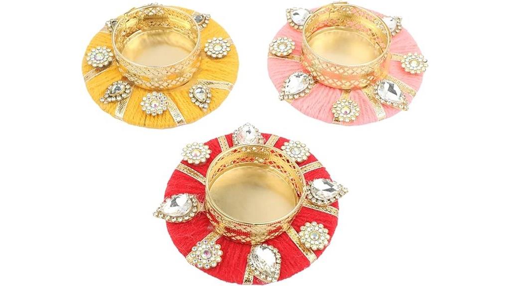 triple t light candle holders