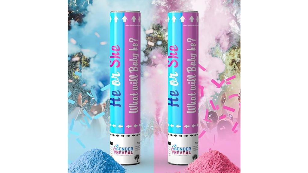 twin confetti smoke cannons