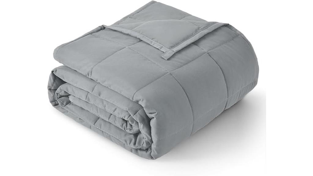 twin size grey blanket