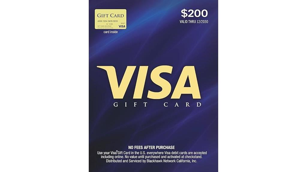 two hundred dollar gift card