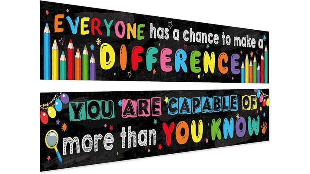 two motivational classroom posters