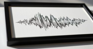 unique personalized sound wave art