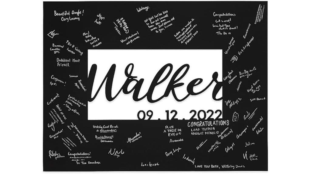 unique wedding guest book