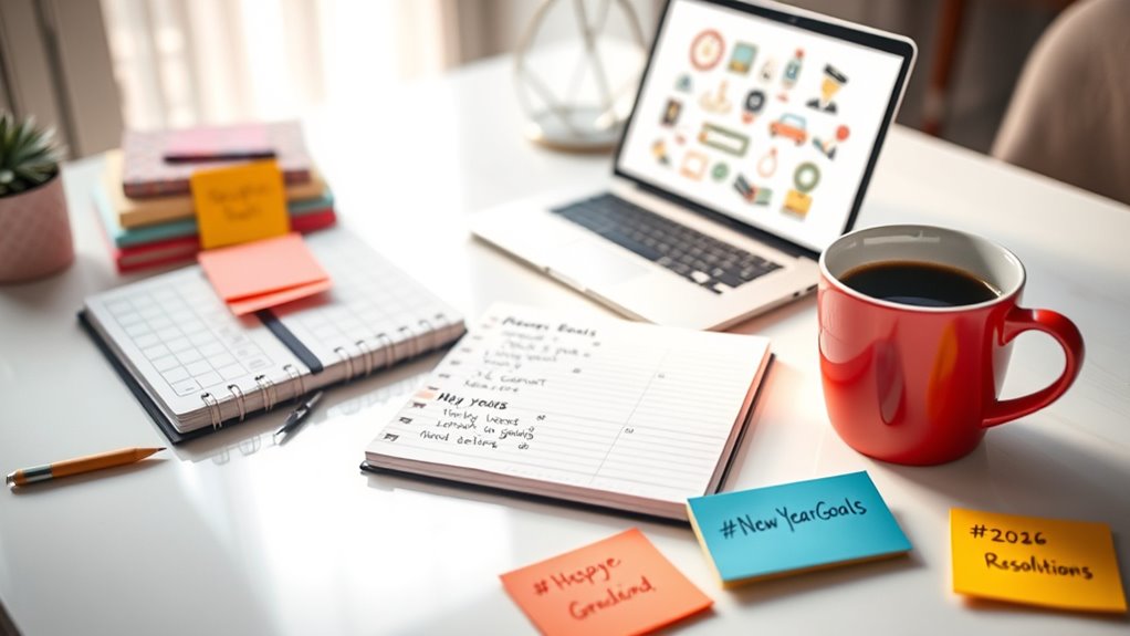 use hashtags to motivate