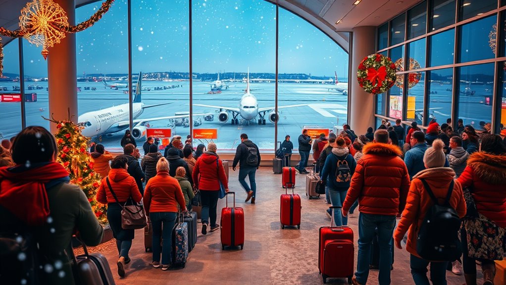 using hashtags for festive travel