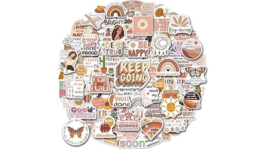 vintage inspirational sticker collection