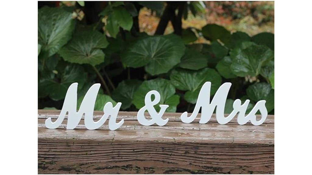 vintage wooden wedding sign
