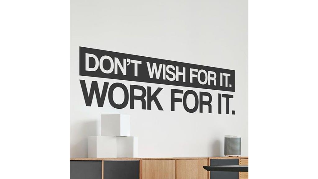 vinyl gym quote sticker