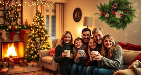 warm holiday message sharing