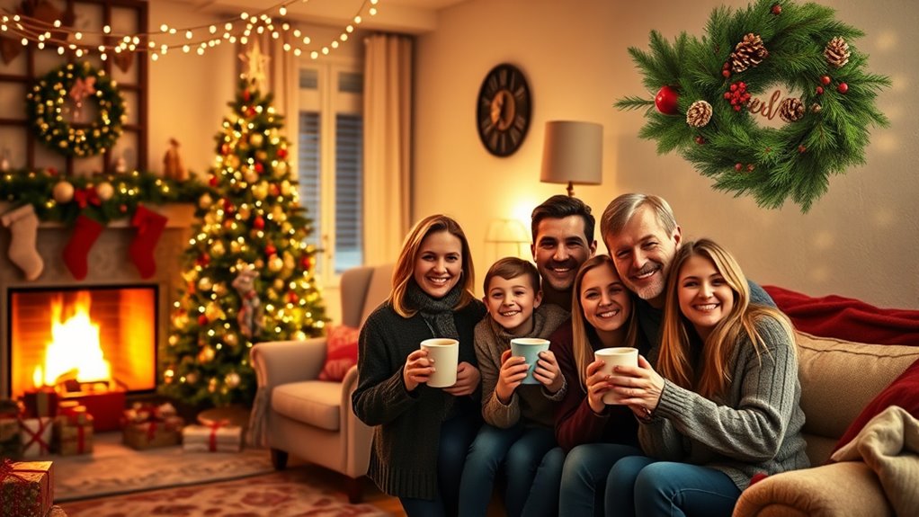 warm holiday message sharing