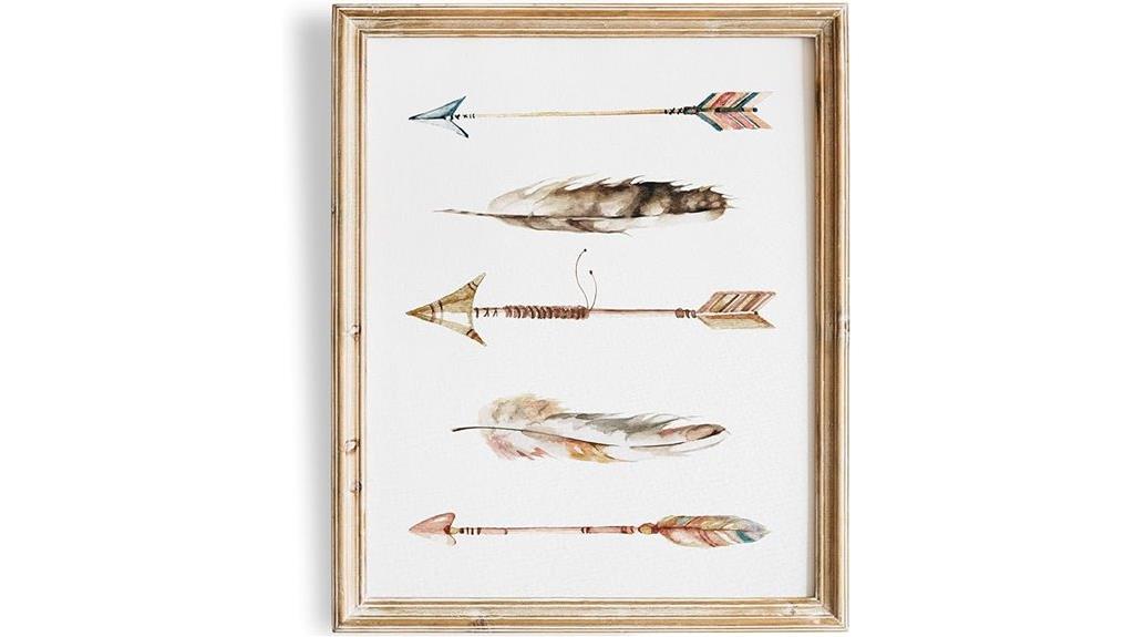 watercolor arrows feathers printable