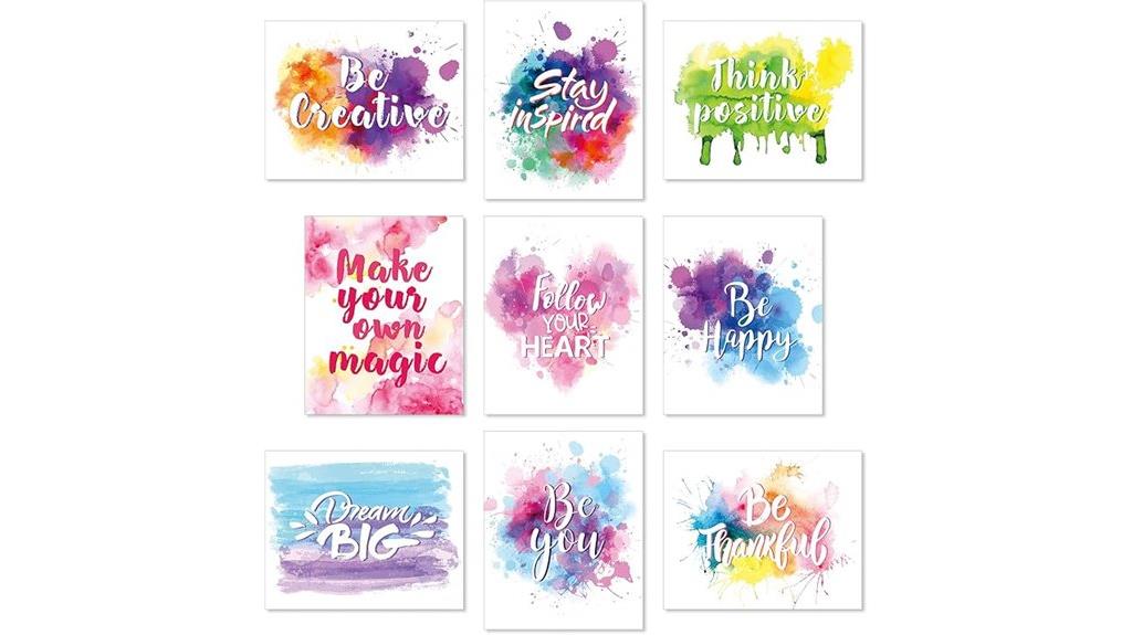 watercolor inspirational wall art