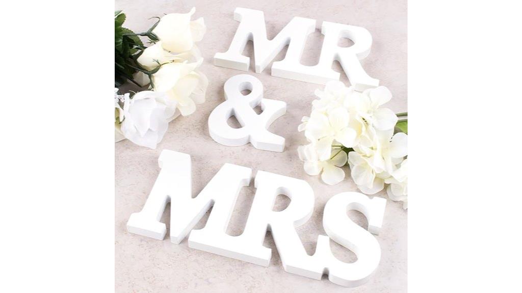 wedding decor wooden signs