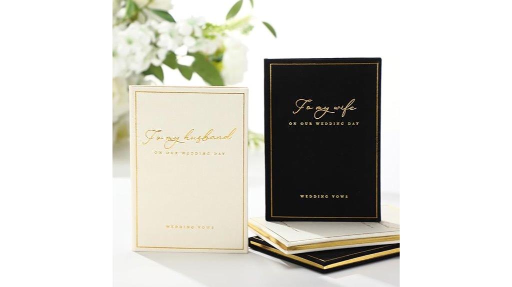 wedding vow book set