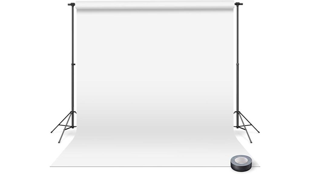 white seamless photography backdrop