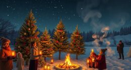 winter solstice nighttime festivities