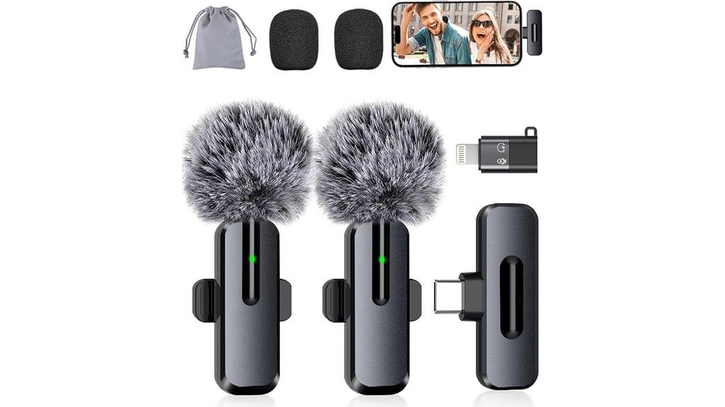 wireless lavalier microphones pack