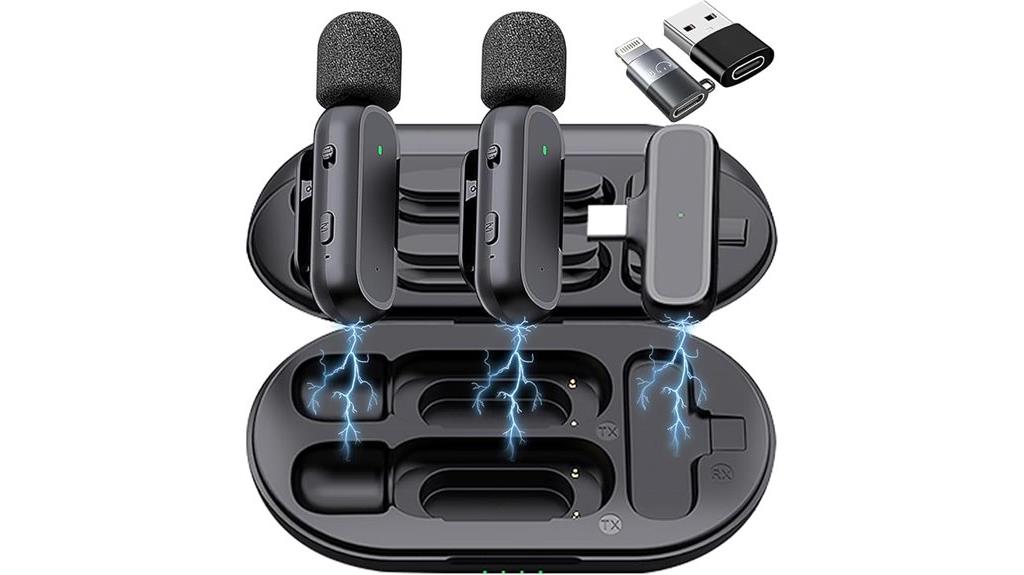 wireless lavalier microphones pack