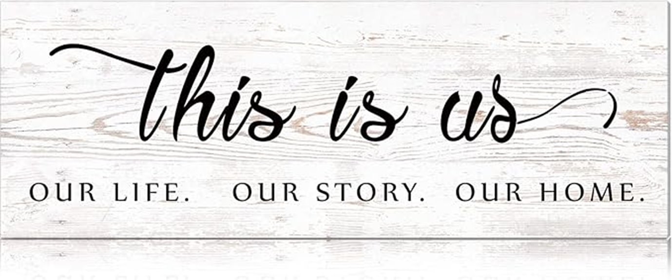 wooden family quote sign