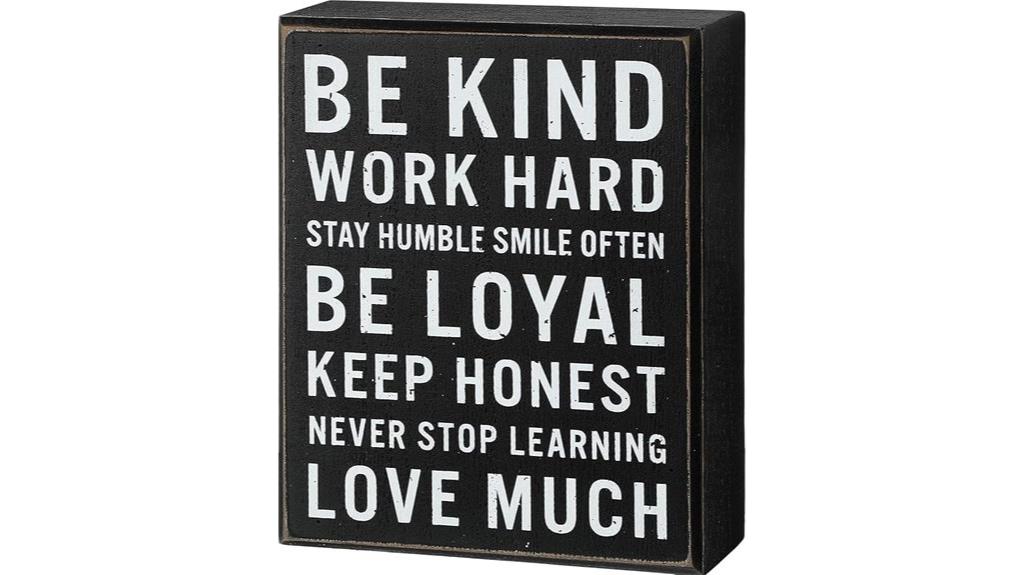 wooden signs with inspirational quotes