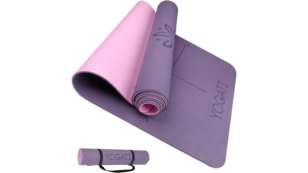 yoga mat with strap
