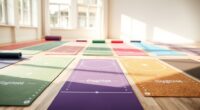 yoga mats with alignment lines