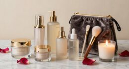 elegant high end skincare presents