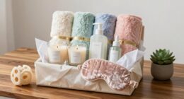 luxurious self care gift basket