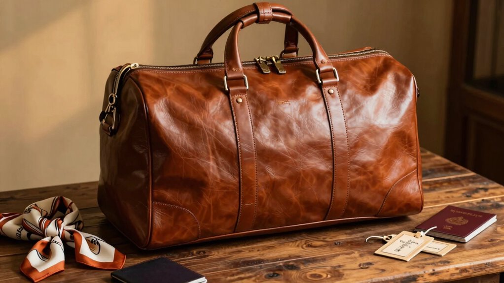 luxury travel bags symbolize adventure