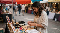 Bustling Street Culture Marketplaces